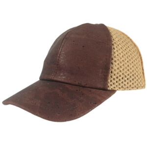 Cork baseball cap with brown cork and mesh TN-24288 | view 1
