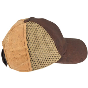 Cork baseball cap with brown cork and mesh TN-24288 | view 2