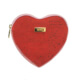 Cork purse in a heart shape of red colour AP-30745