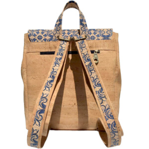 Cork backpack with Portuguese Tiles pattern MD-03778 | view 2