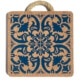 Cork pad with blue tiles print VK-51189 | view 1