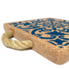 Cork pad with blue tiles print VK-51189 | view 3