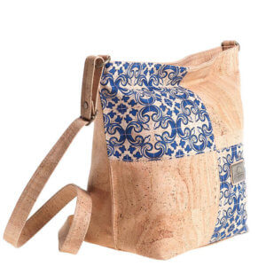 Cork bag with Portuguese Tiles pattern MD-01780