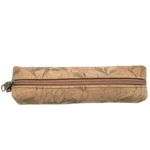 Cork pencil case with Magnolia flower pattern MG-26039 | view 1