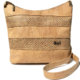 Cork crossbody bag with embossed cork stripes MG-01148 | view 1