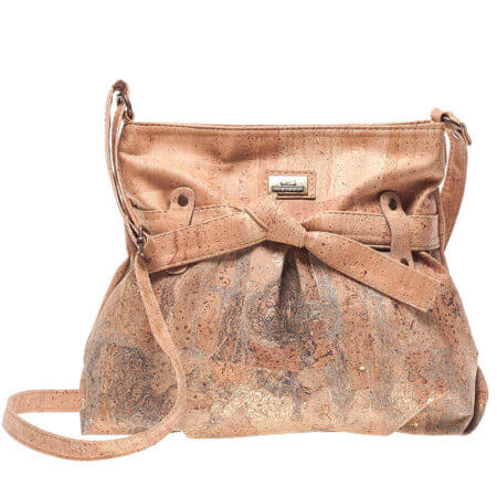 Cork bag with bow-tie MD-01515