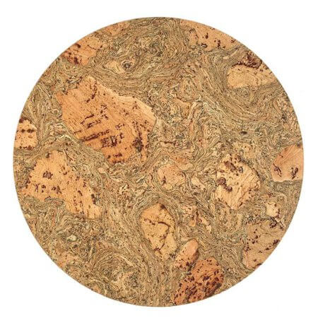 Round cork pad with green pattern 25cm VK-51186 | view 1