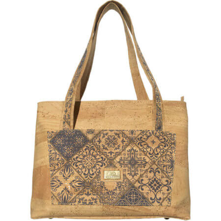 Cork bag with Portuguese Tile pattern MD-01625 | view 1