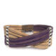 Cork bracelet with violet cork DL-40590 | view 1