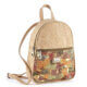 Cork backpack with colorful pattern MD-03851