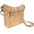 Cork bag with olive-gold stripes MG-01148 | view 2