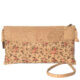 Cork crossbody bag with flower pattern MG-04294