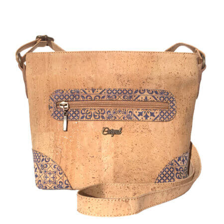 Cork bag with Portuguese tile pattern MG-01859 | view 1