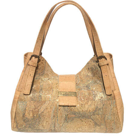 Handbag in natural cork with pattern MD-01803 | view 1