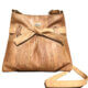 Cork bag with knot detail in light-brown cork MD-01515