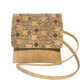 Cork square mini bag with colorful pattern | view 1