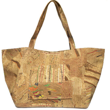 Cork tote bag with pocket | view 1