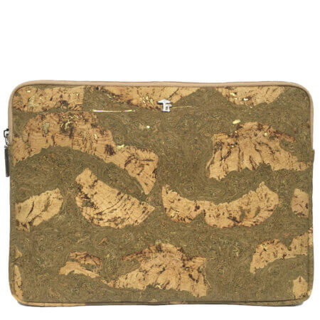Natural cork laptop case