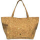 Cork tote bag in golden natural cork | view 1