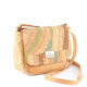 Cork bag with green pattern